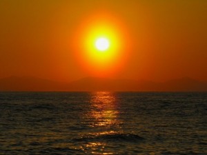 伊良湖岬の夕焼け